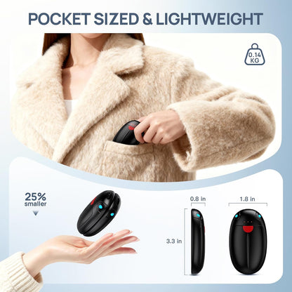 Hand Warmers Rechargeable, 2 Pack Portable Pocket Hand Warmers, 20Hrs Long Heating Double Warm Electric Handwarmers, Reusable Heater for Outdoors, Camping, Hunting, Golf, Fishing