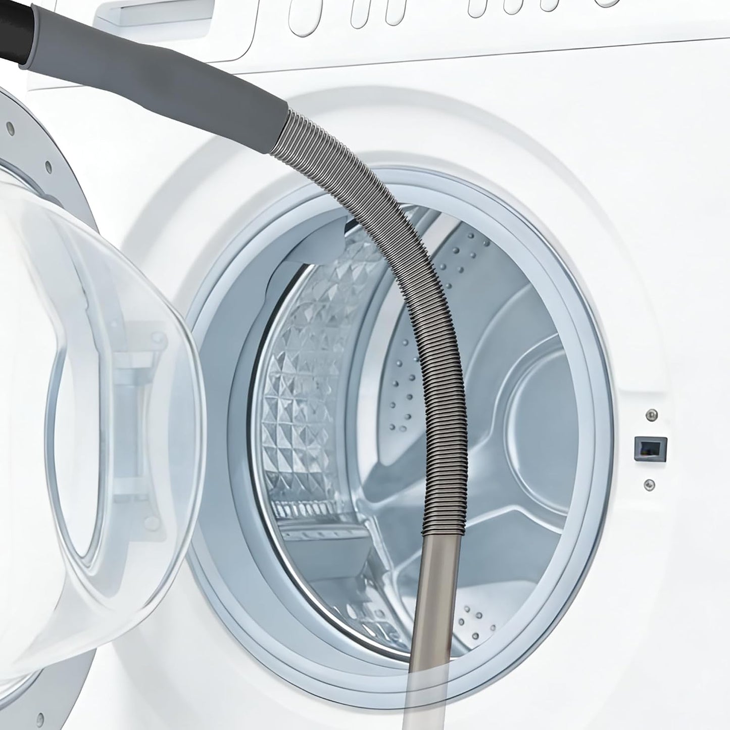 Dryer Vent Cleaner Universal Vacuum Hose Attachment | Universal Connector, Slim Hose, Lint Removal, Tight Spaces, Dryer Vent Furniture Crevices