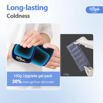 Hilph Wrist Ice Pack Wrap, Carpal Tunnel Relief Wrist Brace with Gel Pack