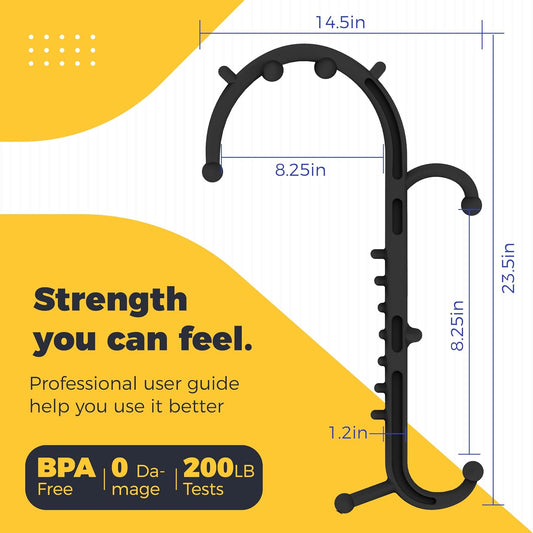 Deep Tissue Back & Neck Massager - Back Massager Stick for Pain Relief, Muscle Knot Remover, Trigger Point Massage Tool for Full Body, Shoulders, Legs - Pressure Point Massage Tool (Blue)