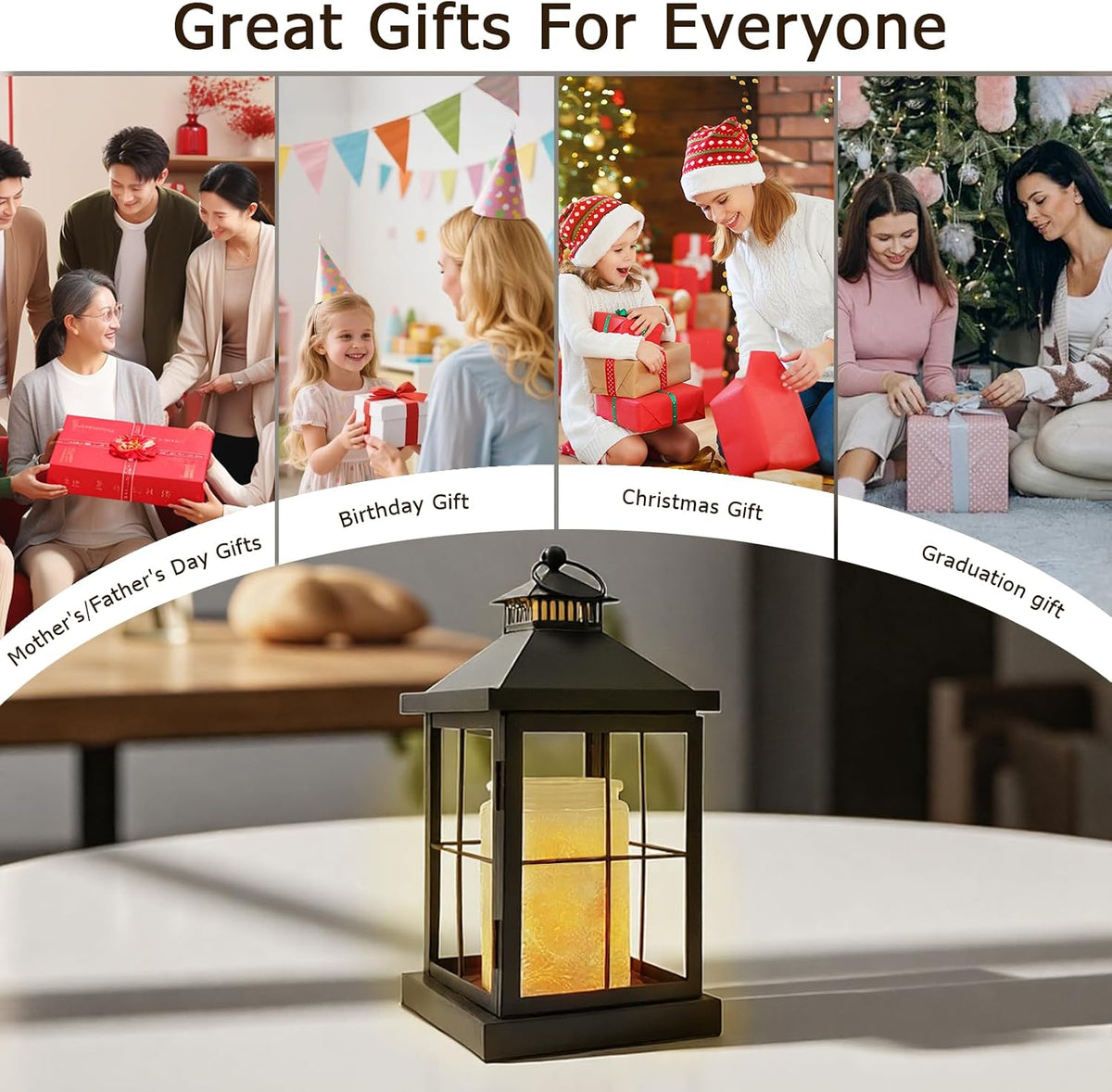 2026 New Candle Warmer Lamp with Timer,Compatible with 3 Wick Candles Jars,Vintage Candle Warmer Lantern Lamp,Dimmable Farmhouse Candle Lamp Warmer,Fully Enclosed and Hanging Up Designed