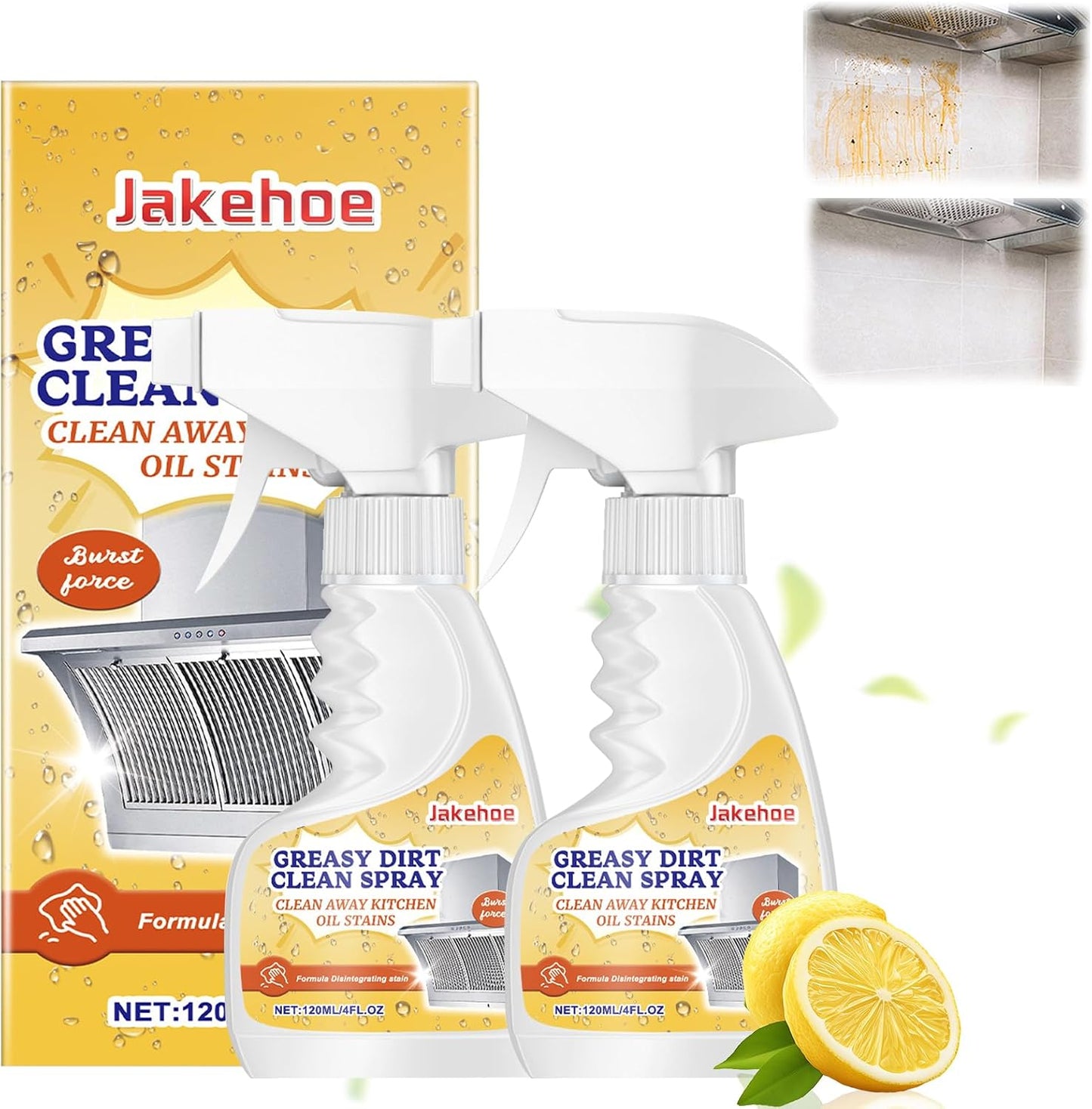 Kitchen Heavy Duty Cleaner Spray,All-Purpose Oil Stain Cleaner,Kitchen Oil Remover Degreaser Spray,All-Purpose Cleaner and Degreaser,Grease Bathroom