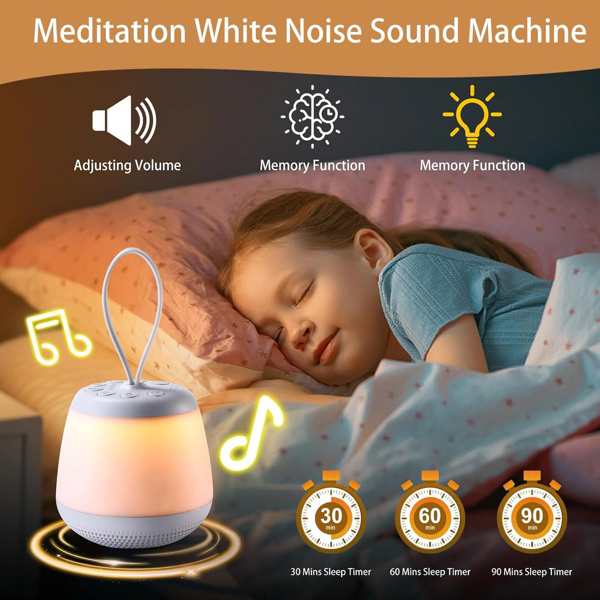 Upgraded White Noise Sound Sleep Machine