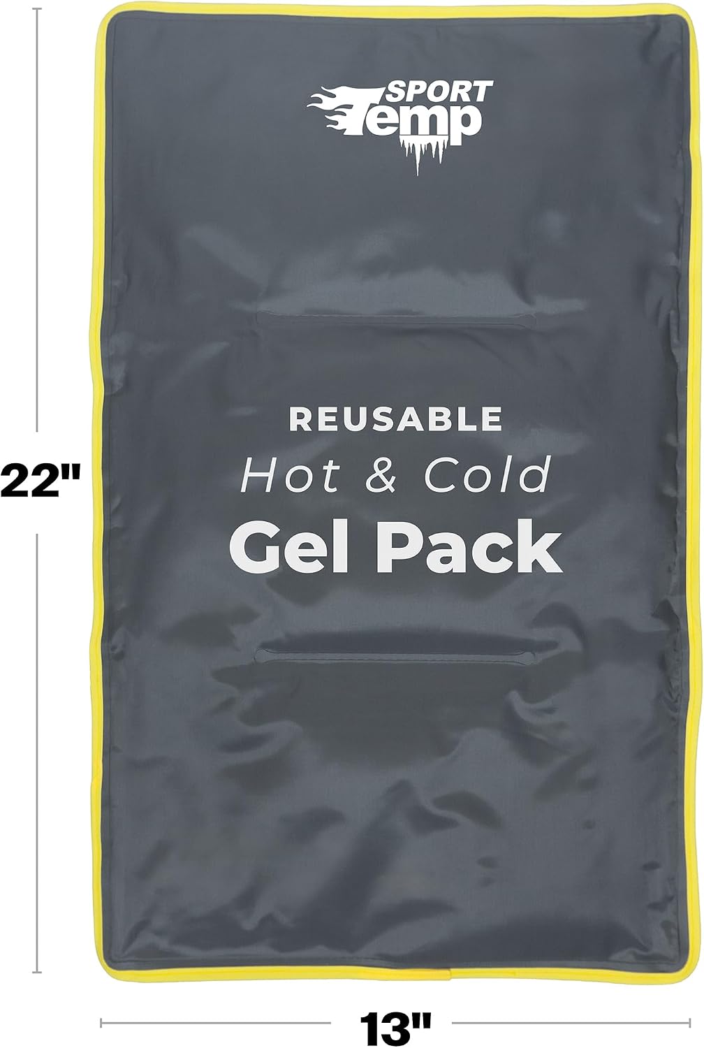 Hot & Cold Reusable Gel Pack Wrap for Neck/Shoulder/Back Pain Relief - Flexible Soft Compress - Ice & Heat Therapy for Rotator Cuff, Cervical, Pain, Swelling, Injuries and Surgery - Sport Temp