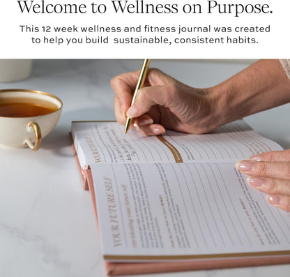 Paper & Progress Wellness Journal – 12-Week Fitness & Self Care Journal for Women | Daily Habit Tracker, Meal Planner, Workout Log, Weekly Reflections & Mindset Coaching Prompts