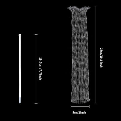 48 PCS Lint Traps Washing Machine Lint Trap Stainless Steel lint Snare Traps Laundry Mesh Washer Hose Filter Washing Machine Lint Snare, Lint Traps Hose Screen Filter Catcher with 48 Nylon Cable Ties