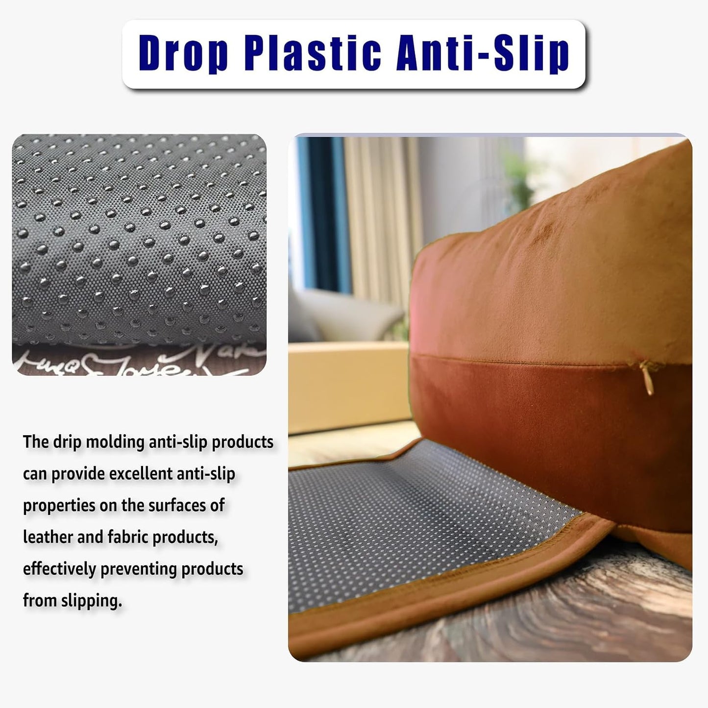 Adjustable Headrest Pillow for Recliners and Armchairs - Non-Slip Velvet Cushion for Neck Support and Pain Relief (Gray)