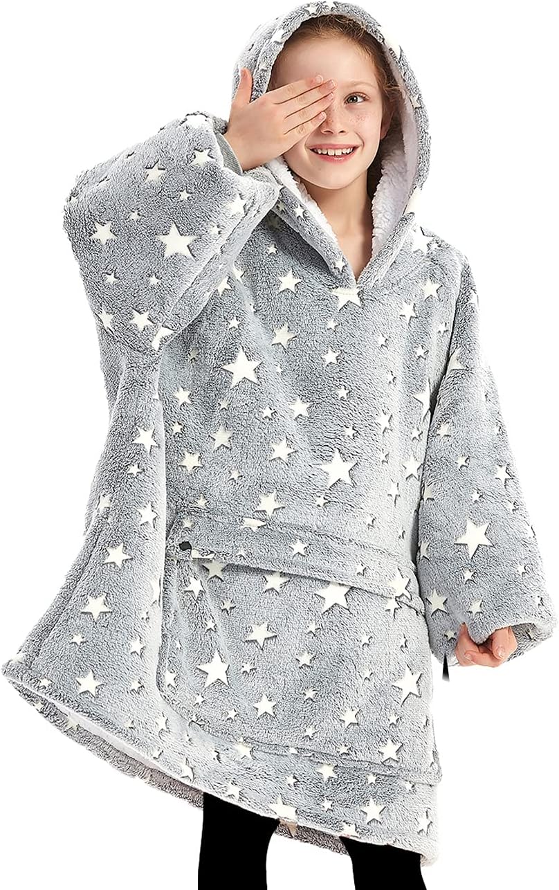Wearable Blanket Hoodie for Adults With Pocket Strawberry Hoodie | Sherpa, Fuzzy Blanket Hoodie, Oversized Sweatshirt Blanket, Kangaroo Pouch, Cute Birthday Gifts for Sister, Cute Stuff