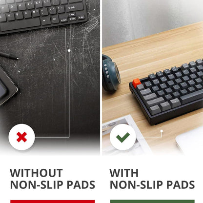 X-Protector Rubber Strip - 8 PC Non Slip Pads - Black Universal Grip Strips | Self-Adhesive Rubber Sticky Pads - Premium Feet for Keyboard, Appliances - Featuring an Amazing Super Sticky Gripping Pad