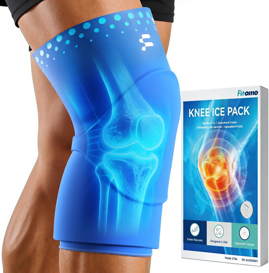 Knee Ice Pack Wrap, Long-Lasting Cold Compression for Knee Pain Recovery