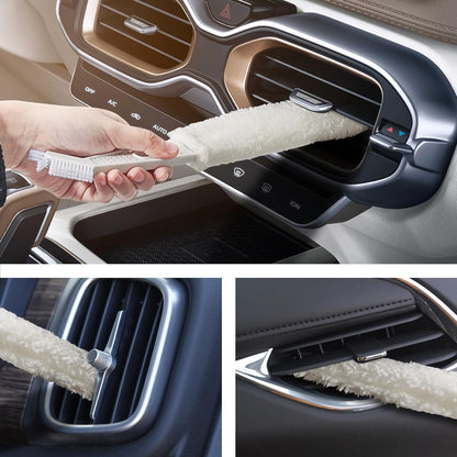 2 Pack Mini Split Cleaning Kit,Air Conditioner Cleaner Set,Under Appliance Cleaning Tool，with 2 Reusable and Washable Microfiber Cloths,for Air Conditioning, Home Appliance