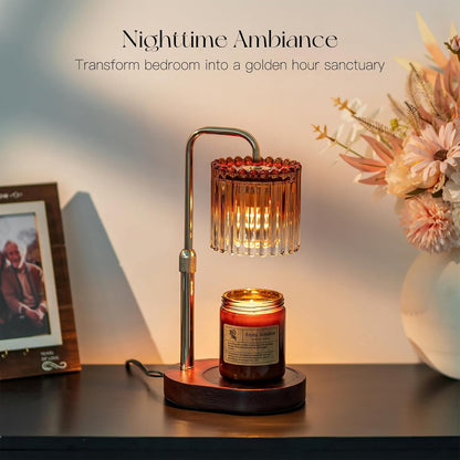 Candeldo Candle Warmer Lamp with Timer: Black Wax Melt Warmer