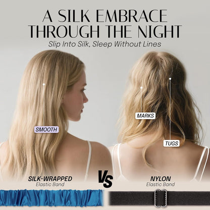 OLESILK 100% Mulberry Silk Sleep Mask for Women - Zero-Pressure Blackout