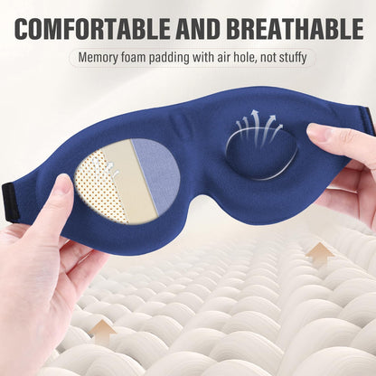 YIVIEW Sleep Mask for Side Sleeper, Complete Light Blocking 3D Sleeping Eye Mask, Soft Breathable Eye Cover for Women Men, Relaxing Zero Pressure Night Blindfold | Soft Breathable Eye Cover for Women Men, 3D Sleeping Eye Mask Black, Relaxing Travel