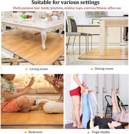 Electric Heated Floor Mat, Heated Carpet with Adjustable Temperature 12 Hour Timer, Indoor Graphene Floor Heating Mat Foot Warmer(C,100 * 100cm/39.3 * 39.3in)