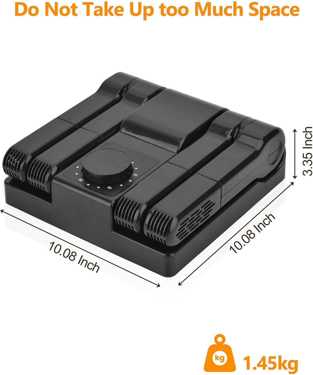 Portable Work Boot Dryer, Foldable Shoe Dryer for Gloves Shoes | Foldable warmer design, Smart timer, quick heat drying, fits for leather sports shoes,travel-friendly for work boots