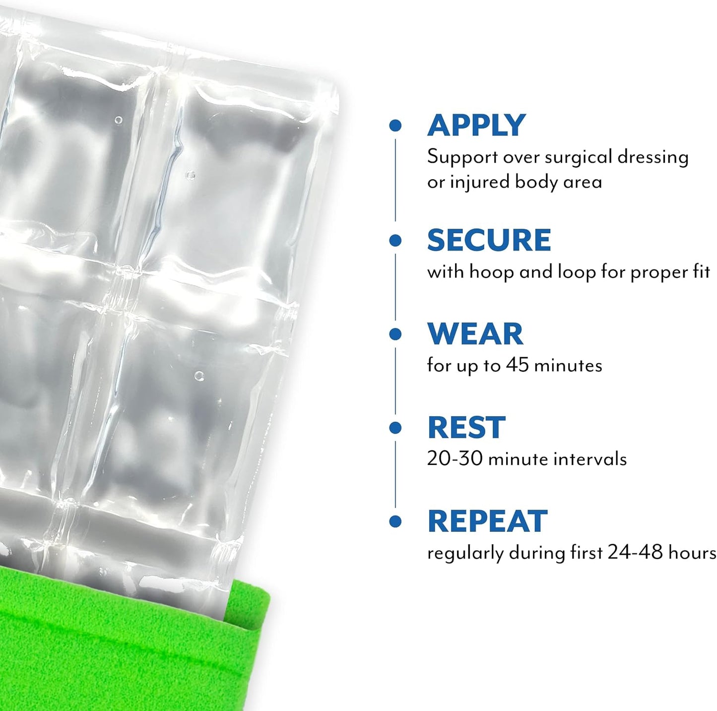 Brownmed - Polar Ice TMJ Wrap - Reusable Jaw Ice Pack Wrap - Gentle Compression Wrap for Headaches, Migraines, Jaw Pain & Wisdom Teeth Surgery - Face Ice Pack Wrap