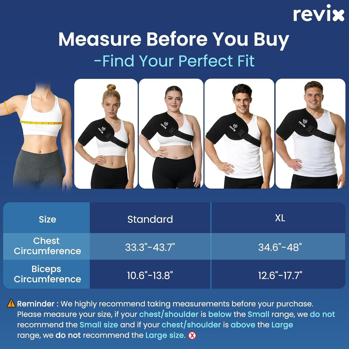 REVIX 45-Min Long-Lasting Shoulder Ice Pack Wrap for Rotator Cuff Surgery