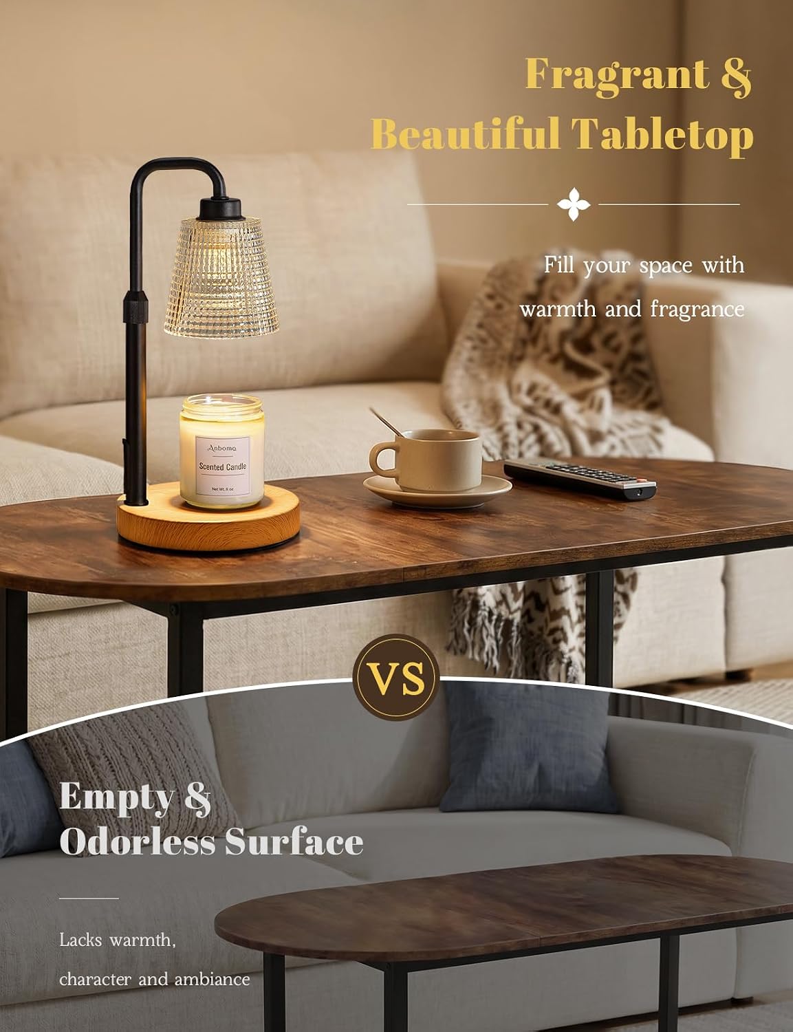 Candle Warmer Lamp with Timer, Birthday Gifts for Women, Ideal Fall Decor