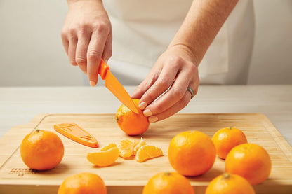 Kuhn Rikon Colori® Paring Knife – 4 Inch Japanese Stainless Steel, Nonstick Blade, Ergonomic Handle & Sheath, Yellow