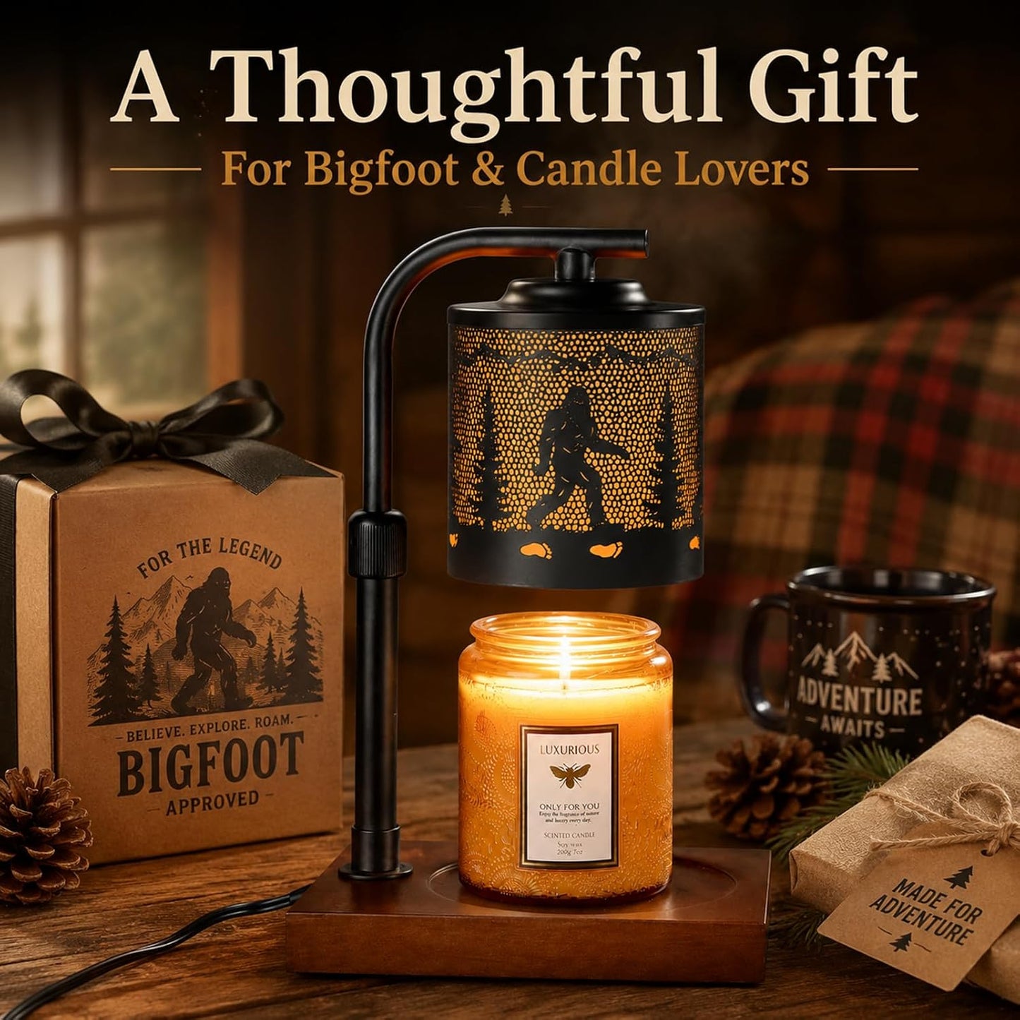 Candle Warmer Lamp Adjustable Height Dimmable for Jar Candles Hummingbird