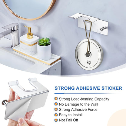 Hair Dryer Holder Wall Mounted, Blow Dryer Holder Adhesive, Metal Hairdryer Holder for Bathroom, Hair Tool Organizer with Plug&Cord for Cabinet Bathroom Bedroom Barber Shops (Rose Gold)