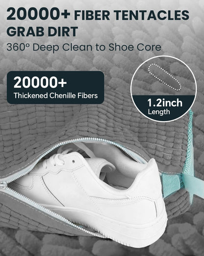 Shoe Washing Machine Bag: 2 Pack Reusable Shoes Cleaning Bags, Light Yellow | Heavy Duty Shoe Laundry Bag for Washer & Dryer, 360° Deep Clean for Sneakers Tennis Shoes, Gifts for Women Men (2pcs)