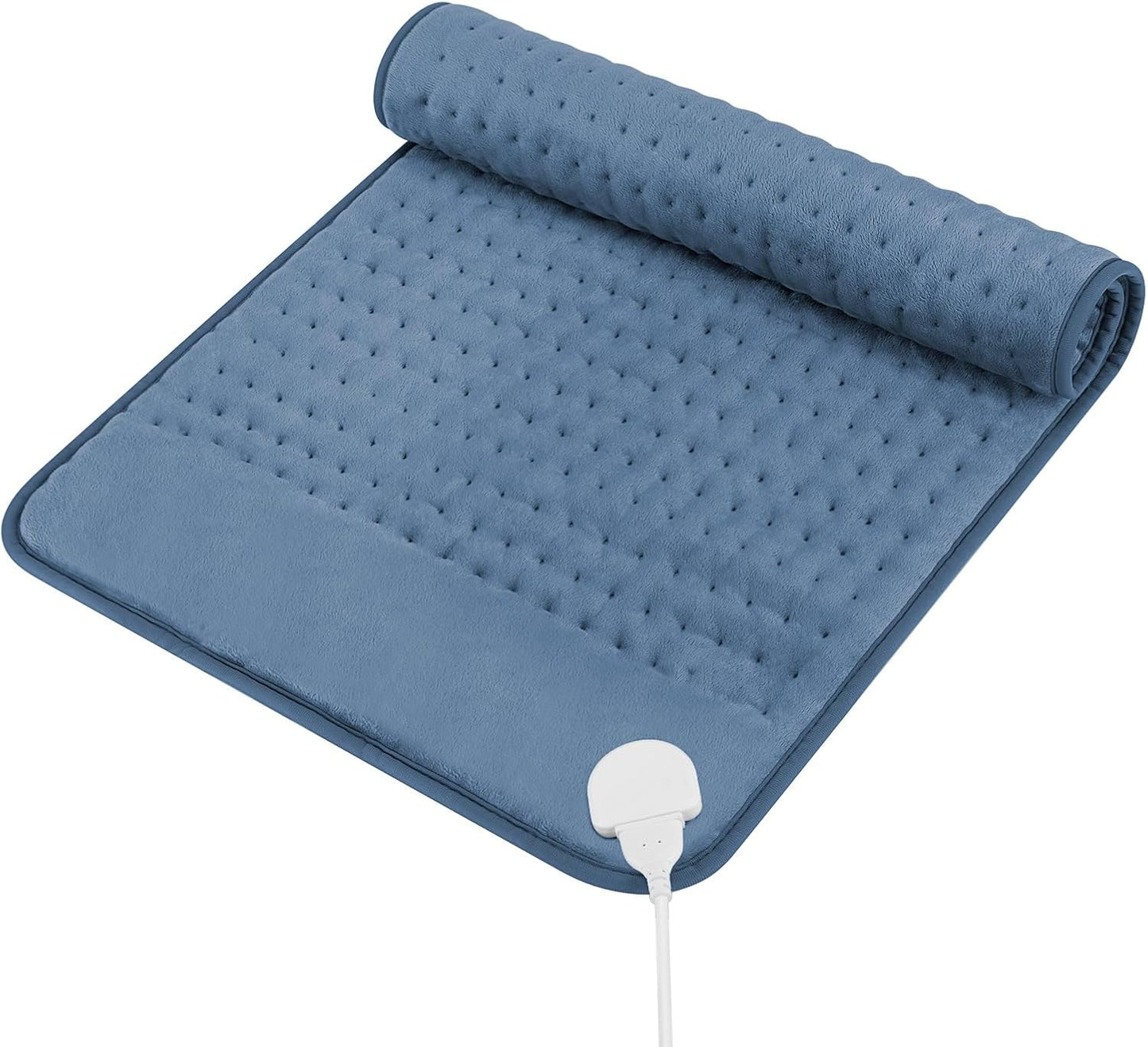 Heating Pad for Period Cramps, Heating Pad for Back/Neck/Shoulder Muscle Pain, 6 Heating&4 Timer Setting, Auto Shut Off, Dry/Moist Heat & Machine Washable, Gray Birthday Christmas Gifts for Women Mom