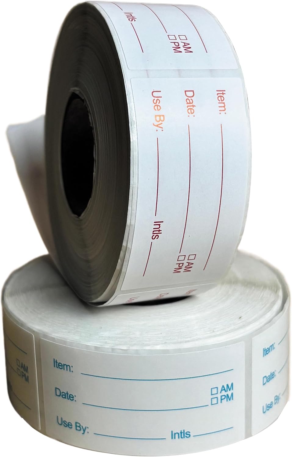 2 Rolls 1000 Labels Removable Food Labels, Waterproof Self-Adhesive Freezer Container Stickers for Kitchen Organization