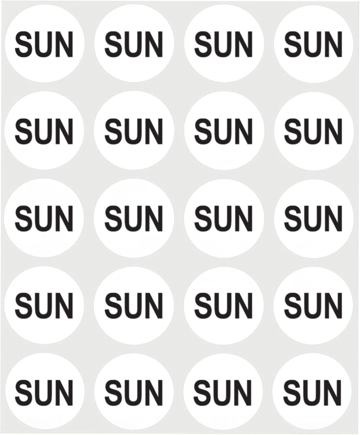 1 Inch Assorted Removable Week Kit Day Labels, 420/Pack | Removable Day-Of-Week Food Rotation Labels for Kitchens, Restaurants, Catering, Meal Prep and Inventory Made in USA