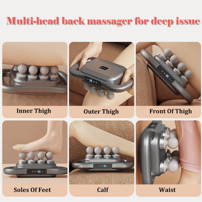 42Head Massage Gun Pain Relief Deep Tissue,Percussion Back Massager | 9 Modes & 9 Intensities, red light therapy, heat back massager, quite, muslce massager, for Back Neck Shoulder Legs