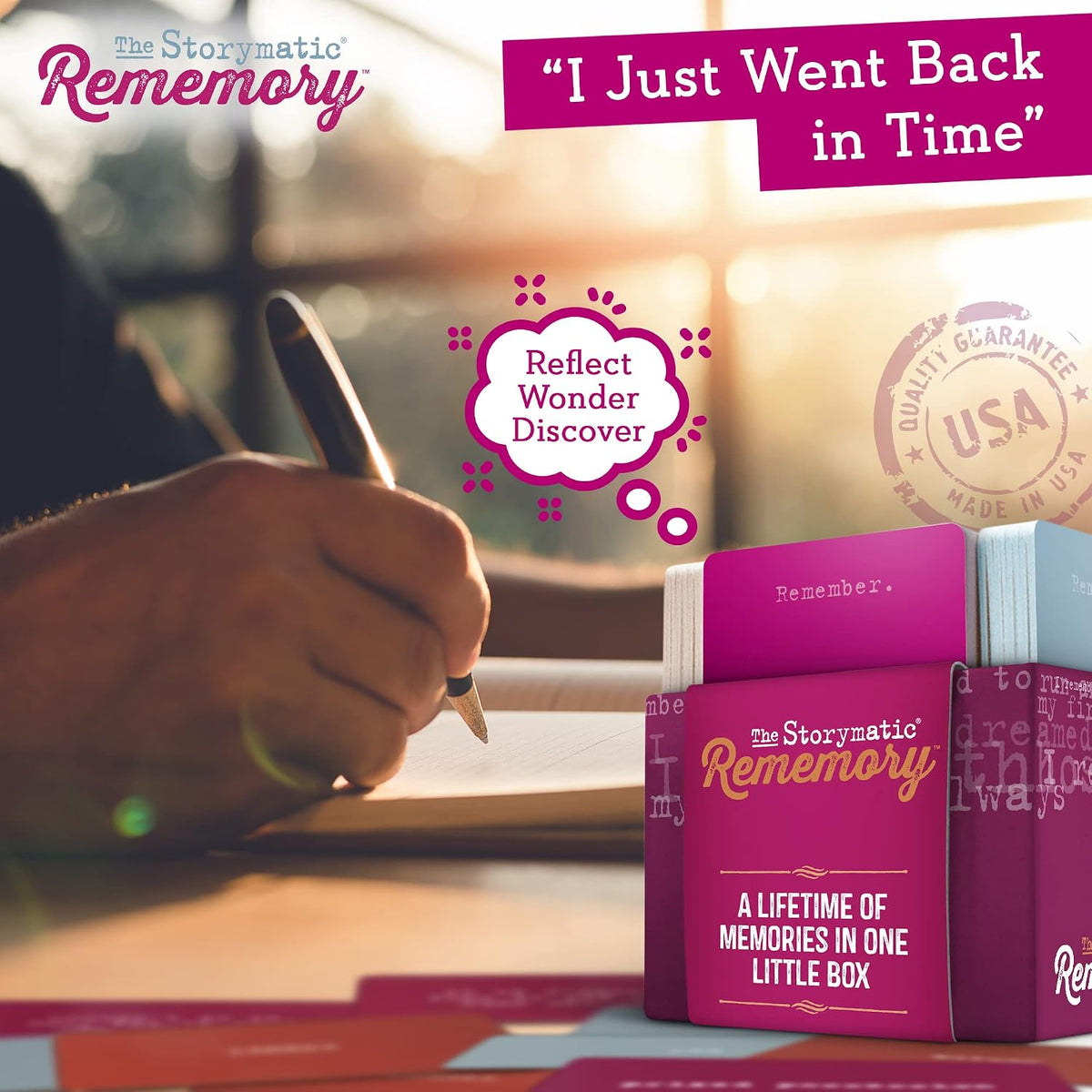 Storymatic Rememory – Writing Prompt and Memory Prompt – Conversation Cards for Family and Friends