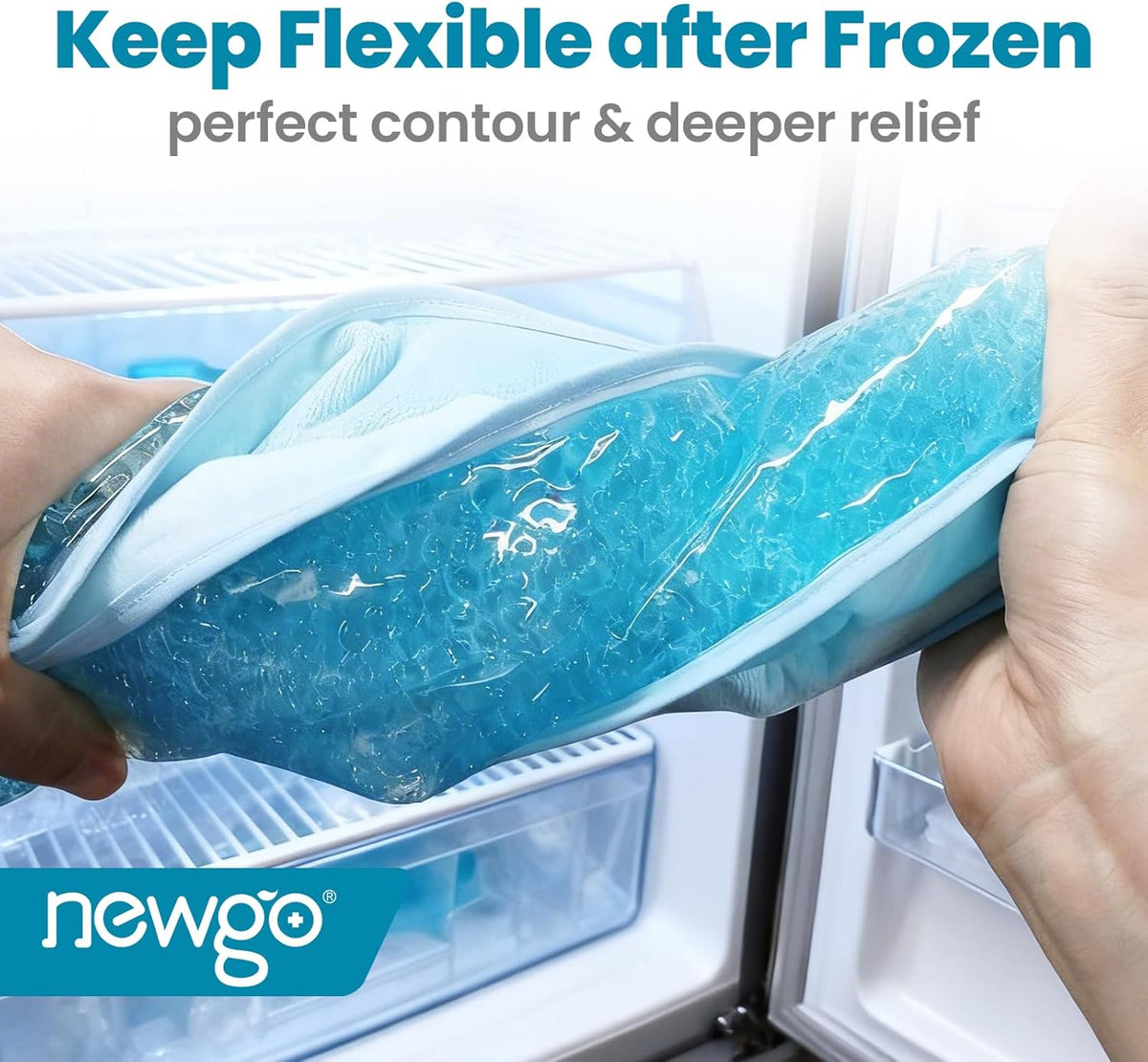 NEWGO Ice Pack for Neck Pain Relief, FSA Eligible, Blue
