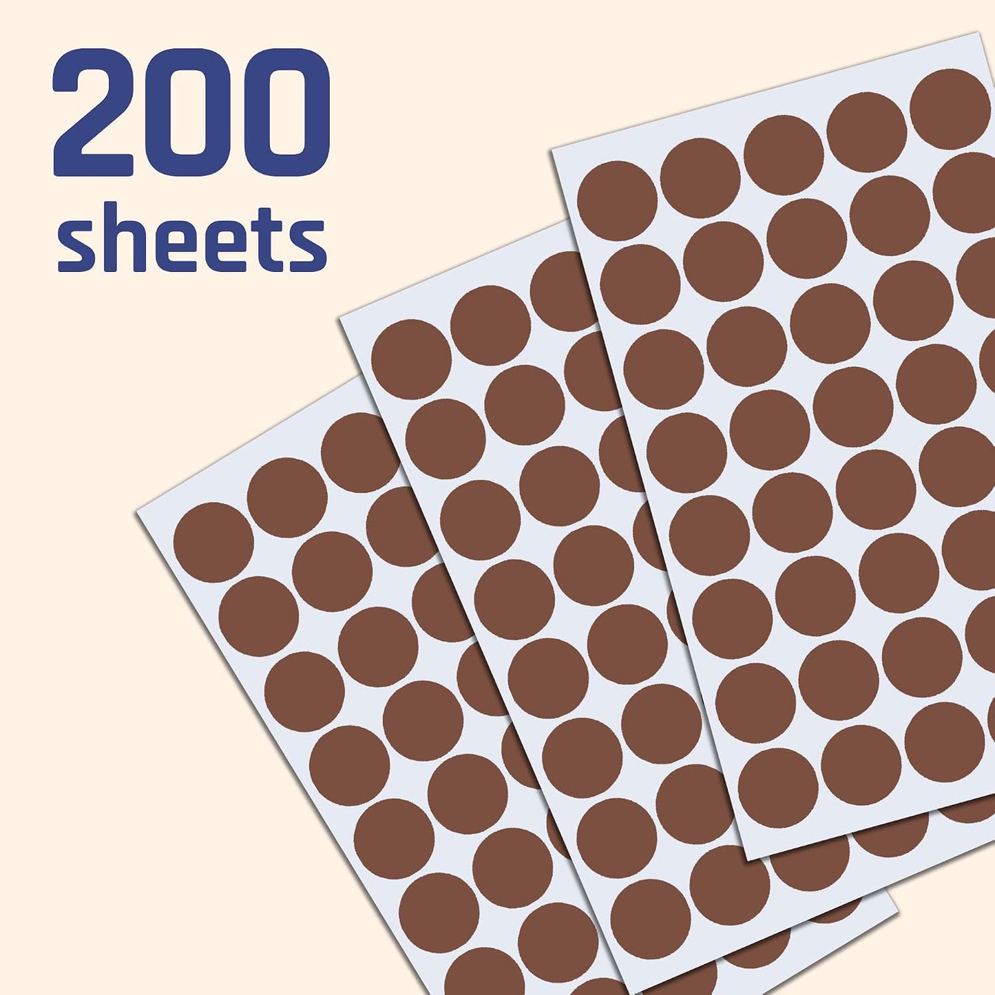 2000 Pack, 3/4" Round Colored Dot Stickers Labels - 10 Colors