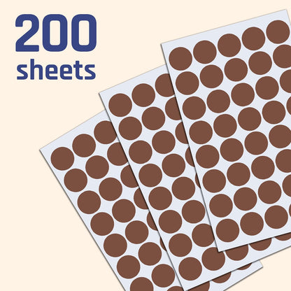 2000 Pack, 3/4" Round Colored Dot Stickers Labels - 10 Colors
