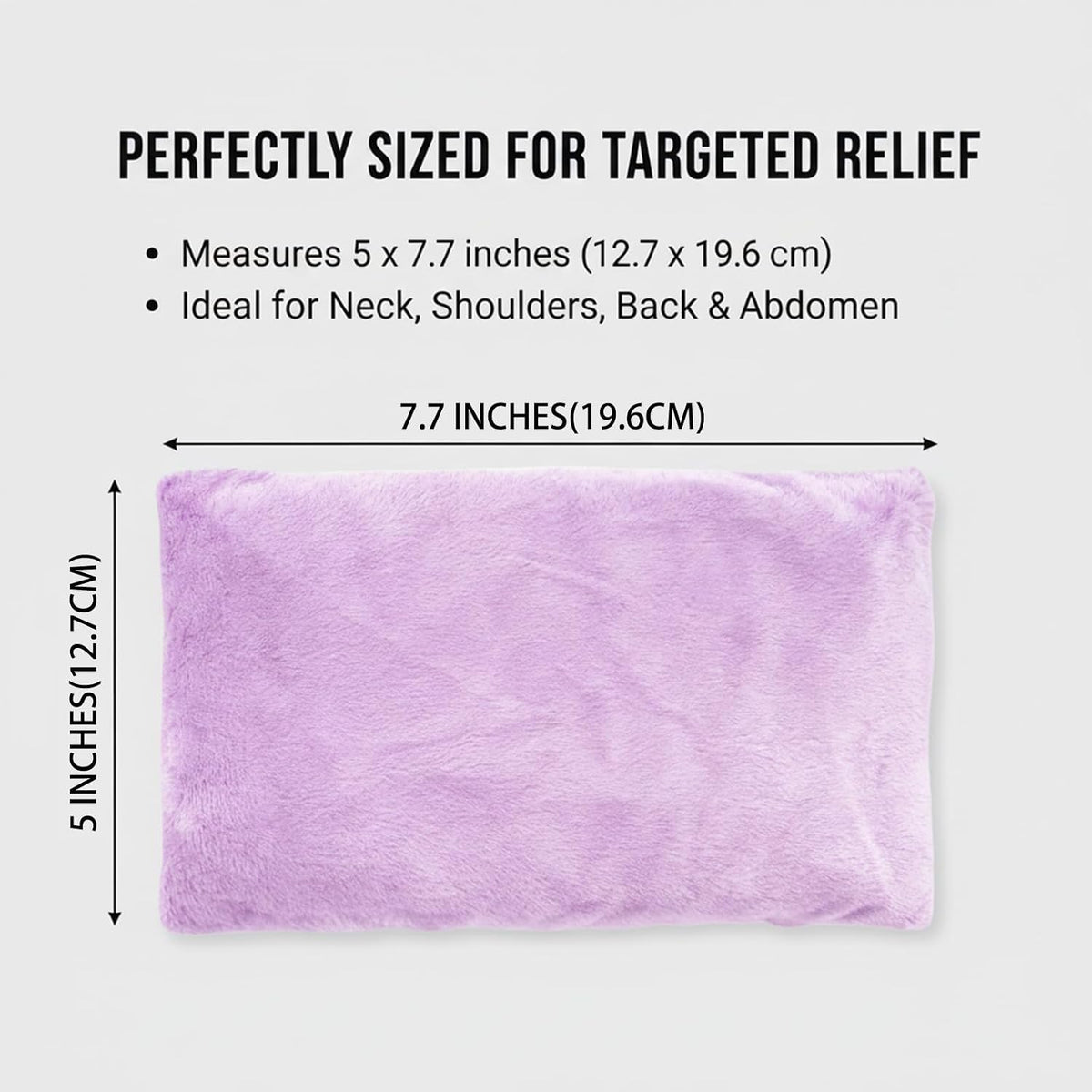 Microwavable Heating Pad - Multi-Purpose Warm Relief for Neck, Shoulders, Lumbar Muscles, Colic & Upset Stomach, Soft Skin-Friendly Fabric, Portable for Home/Office/Travel
