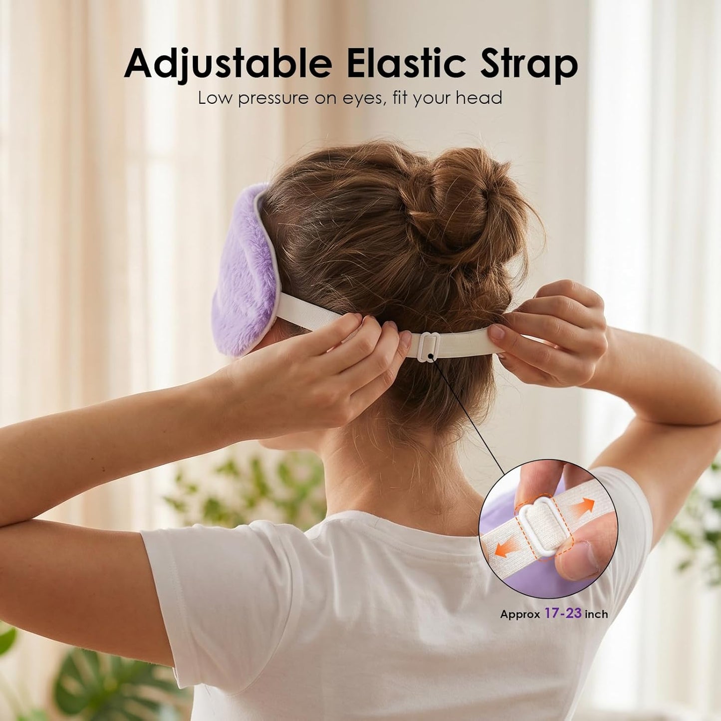 Heated Eye Mask for Dry Eyes, Steam Warm Compress for Stye Eye Treatment, Relieve, Hot Compress, Moist Heat Mask for Blepharitis (Gray)