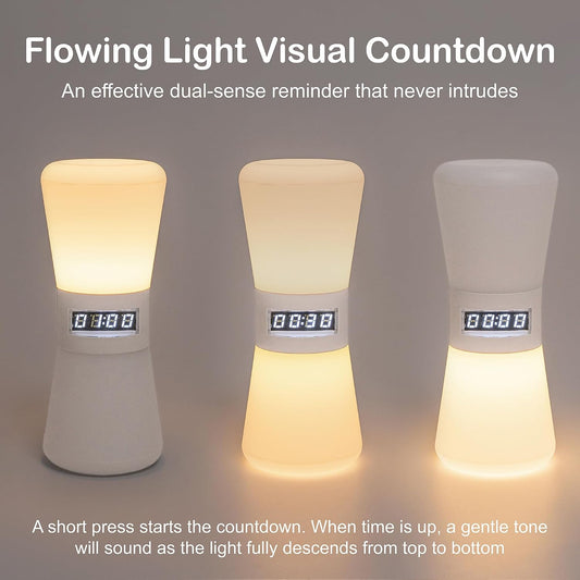 Rechargeable Digital Hourglass, LED Visual Timers, 1-99 Mins