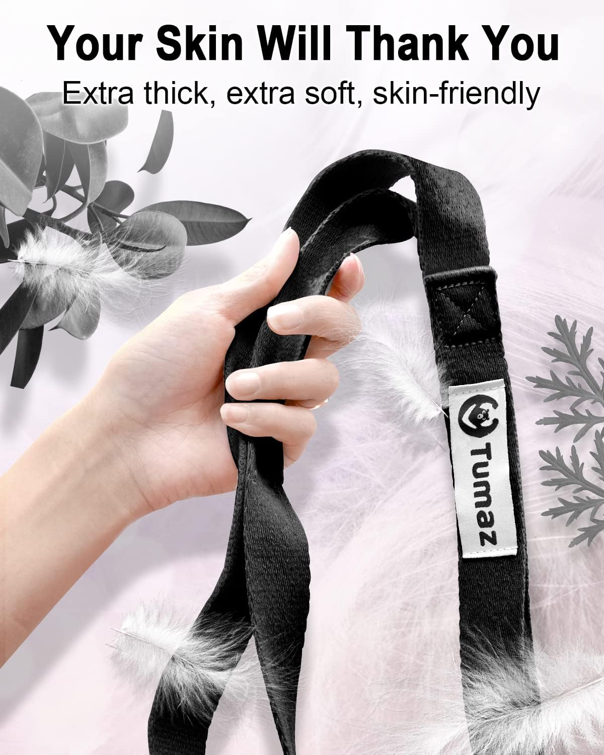 Stretching Strap, 10-Loop Non-Elastic Yoga Strap | Designed for stretching, yoga, Pilates and rehab with 10 loops, durable webbing and a longer 79-inch design