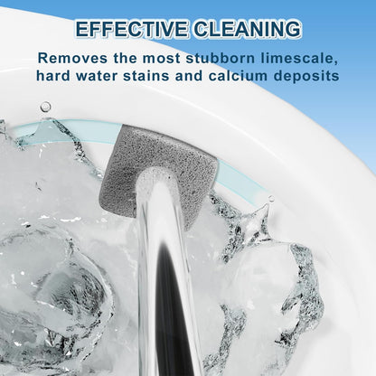 Pumice Stone Toilet Bowl Cleaner for Hard Water Ring & Stains | Removes hard water rings, calcium buildup & rust stains from toilet bowls without scratching porcelain.