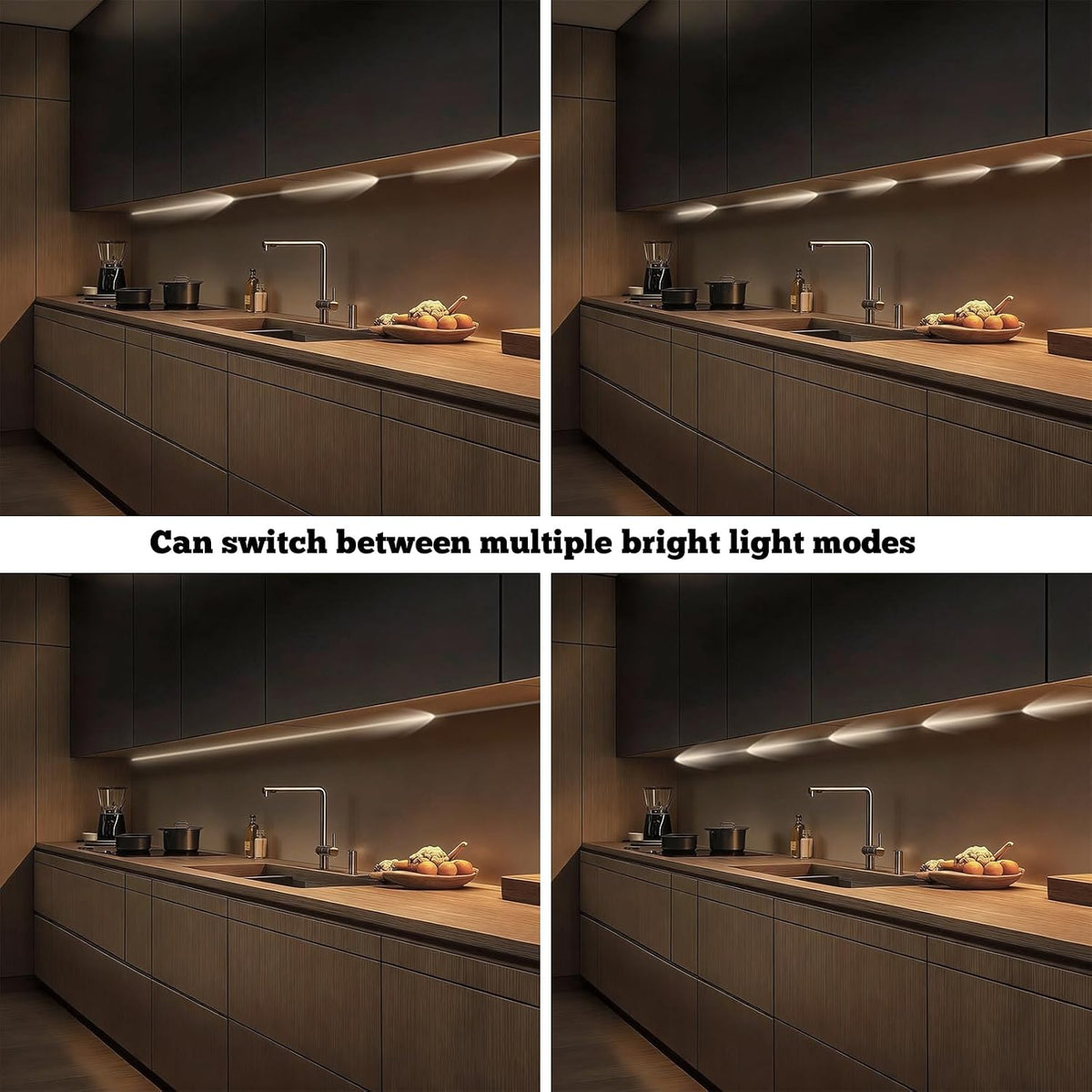 Motion Sensor LED Strip Lights - Chasing Effect Auto ON/Off for Stairs, Bedroom, Under Cabinet - 16.4ft White, Intelligent Motion Sensor Stair Lights