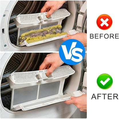 Universal Dryer Vent Cleaner Kit with Vacuum Hose - 4-Piece Lint Brush & Attachment Set for Clothes Dryer, Shop Vac Accessories, Lint Trap Cleaner & Home Maintenance Tools