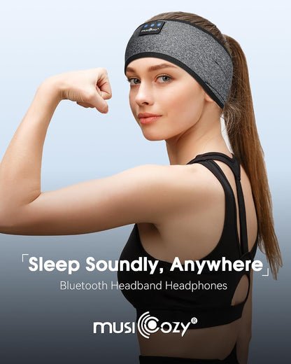 MUSICOZY Sleep Headphones Bluetooth Headband Headphones for Side Sleepers