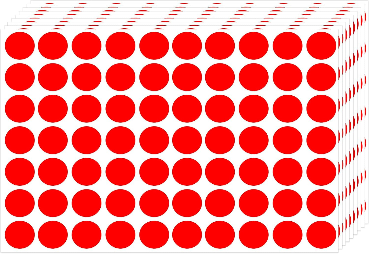 3500 Pieces Dot Stickers, 3/4 inch Color Coding Labels, 10 Color Circle Price Stickers for Office Classroom Student
