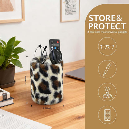 Eyeglass Holder for Nightstand,Anti-scratch Plush Eyeglass Stand Glasses Holders for Office Desk Organizer