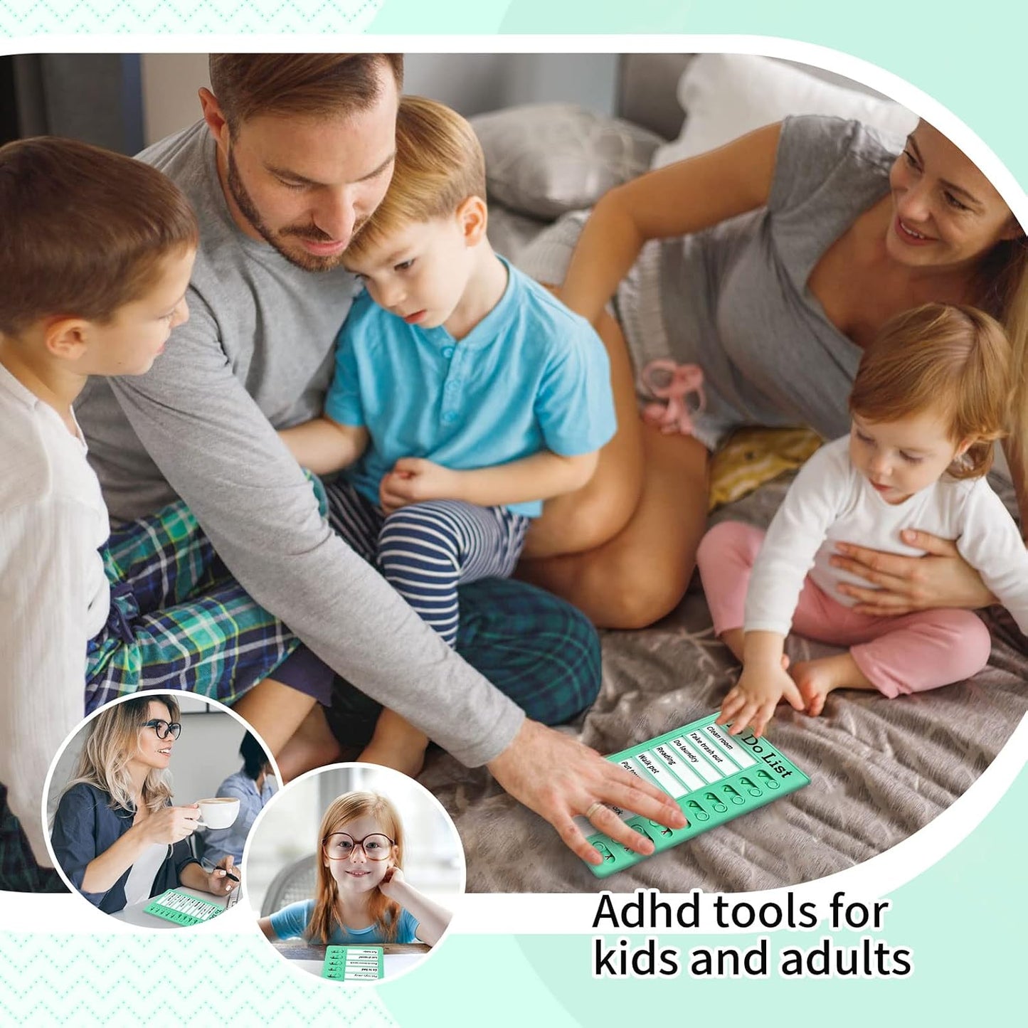 Chore Chart To Do List Adhd Tools for Kids and Adults Sliding Morning Routine Chart for Kids Detachable RV Checklist Board Reusable My Chores Checklist Task Board
