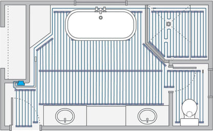 SunTouch WarmWire Floor Heating Kit, 15 Sq. Ft., (120V)