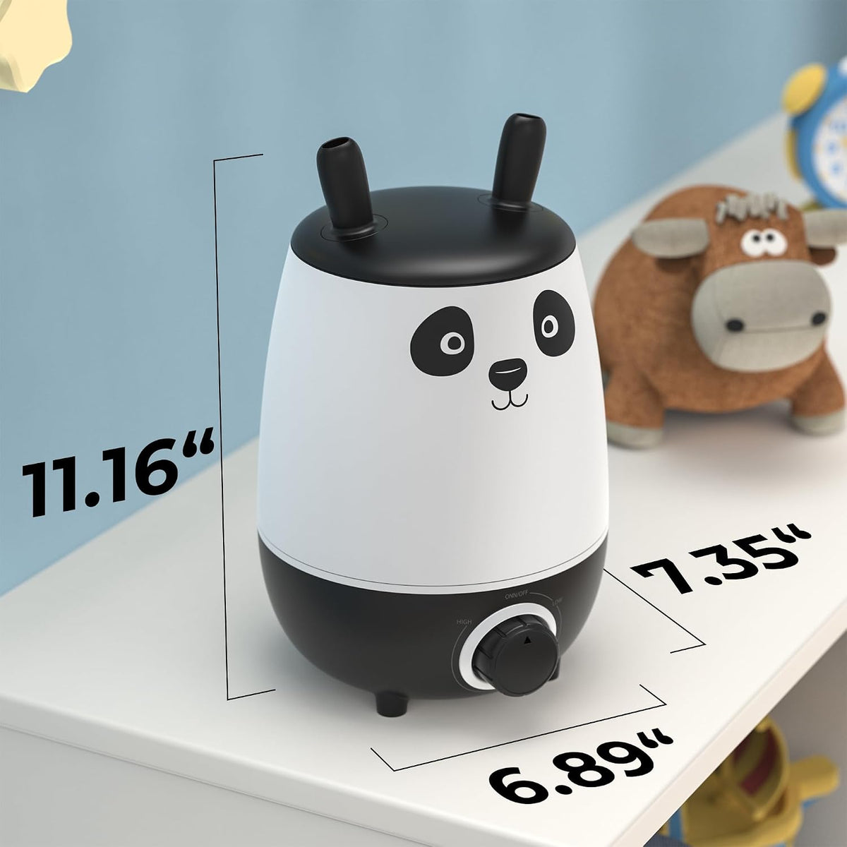 Everlasting Comfort 2.5L Kids Humidifiers for Bedroom - Easy to Clean 24HR Runtime No-Filter Quiet Kids & Baby Humidifier for Nursery, Home, Plants, Allergies, Dry Skin, Congestion, Indoor