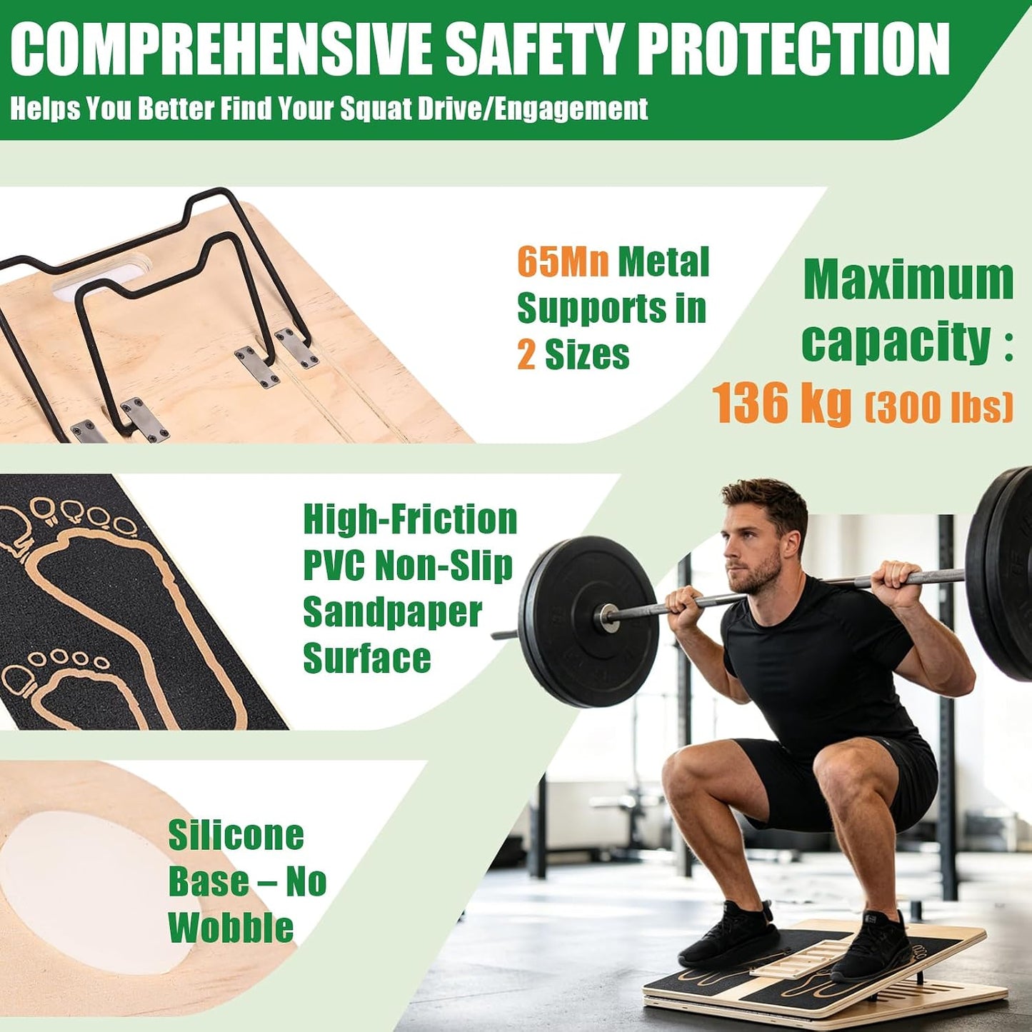 Wooden Slant Board for Exercise & 17.5" Wide Calf Stretch Board | Adjustable Incline Board with 12 Angles for Squats and Physical Therapy, Funny Balance Board with 3 Difficulty Maze Tracks