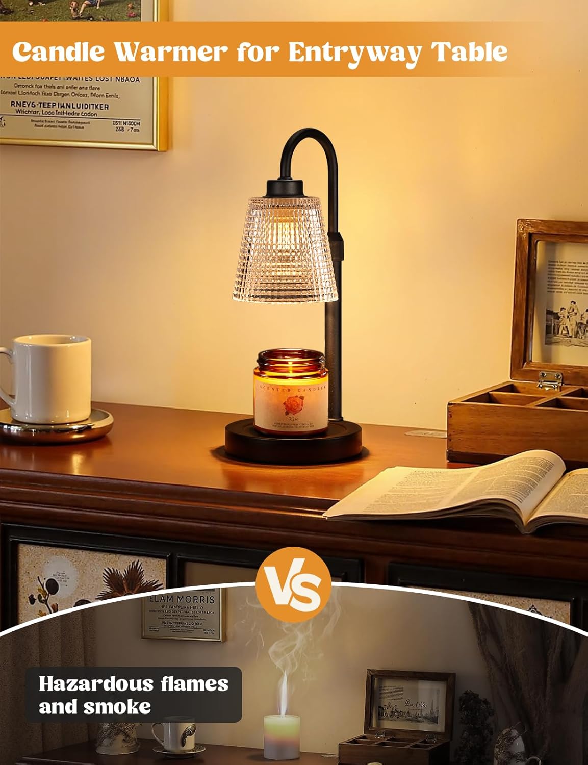 Candle Warmer Lamp with Timer Home Decor Birthday Gifts for Women